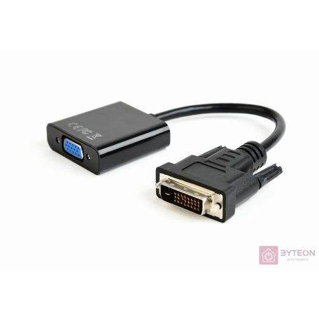 Gembird DVI-D - VGA 0,2 M VGA (D-Sub) Fekete