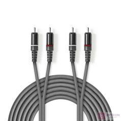 Nedis COTH24200GY50 audio kábel 5 M 2 x RCA Szürke