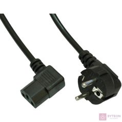 Akyga AK-PC-02A tápkábel Fekete 1,5 M CEE7/7 IEC C13