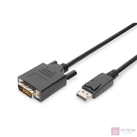 Digitus AK-340301-050-S video átalakító kábel 5 M DisplayPort DVI-D Fekete