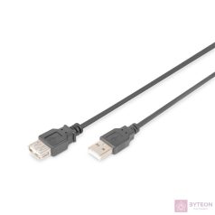 Digitus AK-300202-050-S USB kábel 5 M USB 2.0 USB A Fekete