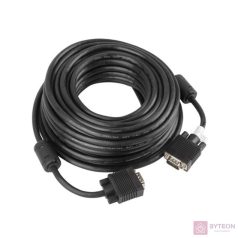   Lanberg CA-VGAC-10CC-0150-B VGA kábel 15 M VGA (D-Sub) Fekete