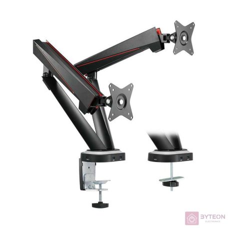 LogiLink BP0092 asztali TV konzol 81,3 cm (32") Rögzítőelemes Fekete, Vörös