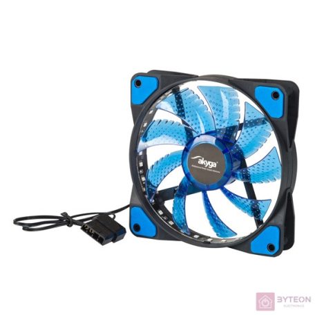 Akyga 120mm - Kék led, fekete