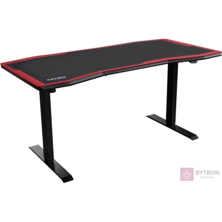 Nitro Concepts D16M gaming asztal - Fekete-piros