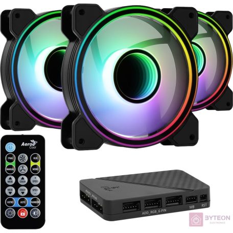 AeroCool Mirage 12 Pro ARGB 120mm [3-Pack, Remote control]