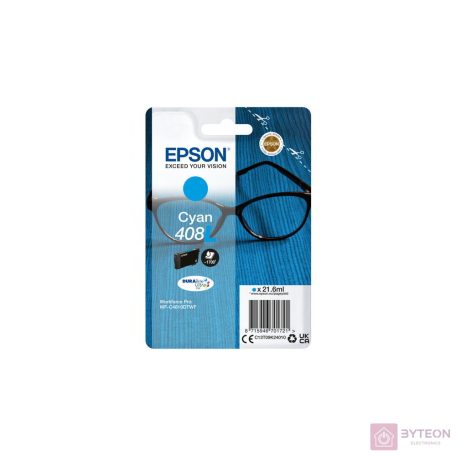 Epson 408L DURABrite Ultra tintapatron 1 dB Eredeti Extra (szuper) kapacitású Cián