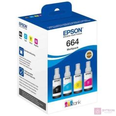   Epson C13T66464A tintapatron 4 dB Kompatibilis Fekete, Cián, Magenta, Sárga