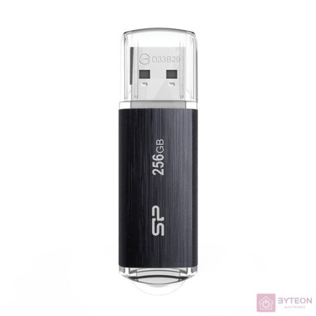 Silicon Power Blaze B02 USB flash meghajtó 256 GB USB A típus 3.2 Gen 1 (3.1 Gen 1) Fekete