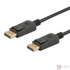 Savio CL-136 DisplayPort kábel 2 M Fekete