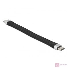   DeLOCK 86793 USB kábel 0,135 M USB 2.0 USB C Micro-USB B Fekete, Ezüst