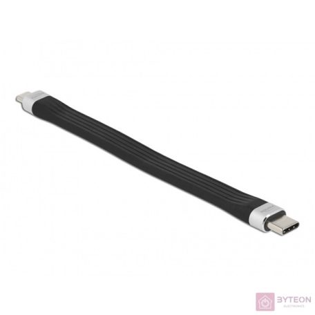 DeLOCK 86793 USB kábel 0,135 M USB 2.0 USB C Micro-USB B Fekete, Ezüst