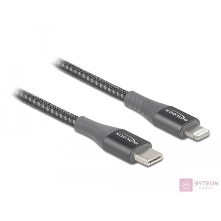DeLOCK 86631 USB kábel 1 M USB 2.0 USB A Lightning Szürke