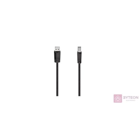 Hama 00200603 USB kábel 3 M USB 2.0 USB A USB B Fekete