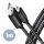 Axagon BUMM-AM10TB USB kábel 1 M USB 2.0 Micro-USB B USB A Fekete