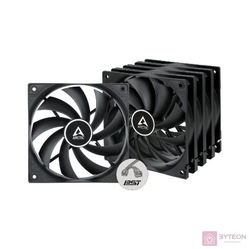 Arctic F12 PWM PST 120mm Value Pack (5db) - Fekete