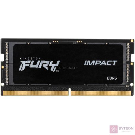Kingston Technology FURY Impact memóriamodul 16 GB 1 x 16 GB DDR5 4800 Mhz