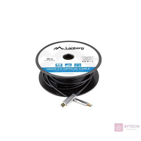 Lanberg CA-HDMI-20FB-0300-BK HDMI kábel 30 M HDMI A-típus (Standard) Fekete