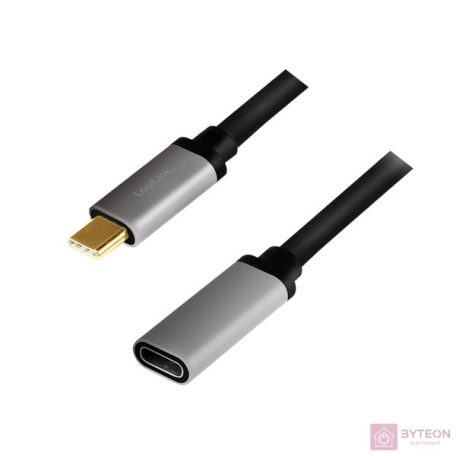 LogiLink CUA0105 USB kábel 0,5 M USB 3.2 Gen 2 (3.1 Gen 2) USB C Fekete, Szürke