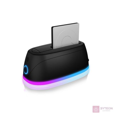 RaidSonic IB-1124L-C3 dokkoló állomás tárolóegységhez USB 3.2 Gen 1 (3.1 Gen 1) Type-B Fekete