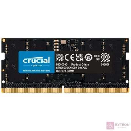 Crucial CT16G48C40S5 memóriamodul 16 GB 1 x 16 GB DDR5 4800 Mhz
