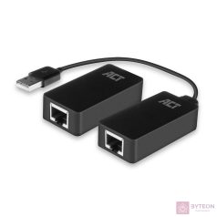 ACT AC6063 csatlakozó átlakító USB A RJ-45 Fekete