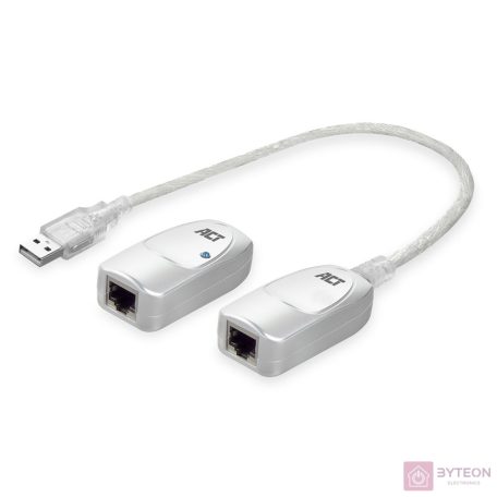 ACT AC6060 csatlakozó átlakító USB A RJ-45 Fehér