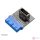 Akasa AK-CBUB51-BK csatlakozó átlakító USB 3.0 19-pin header USB 3.1 A Kék