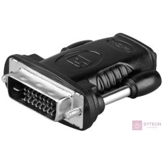 Goobay A 333 (HDMI 19pin F/DVI-D 24+1pin M) Fekete