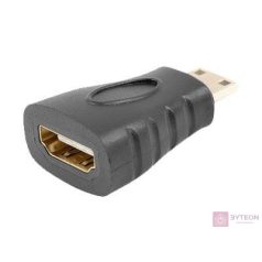   Lanberg AD-0037-BK csatlakozó átlakító HDMI HDMI Mini-C Fekete
