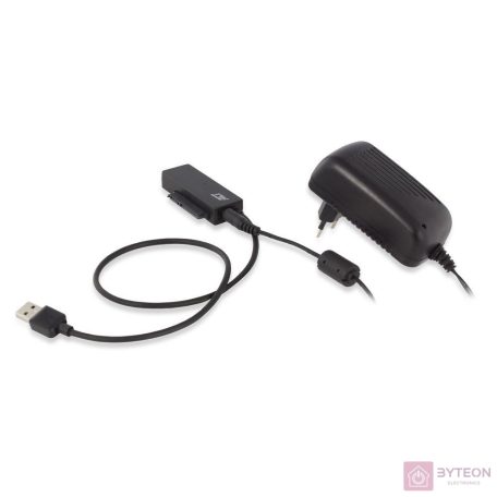 ACT AC1515 csatlakozó átlakító 2.5/3.5" SATA USB A Fekete