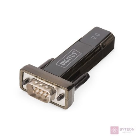 Digitus Converter USB 2.0 D-Sub 9 Male Fekete