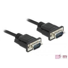 DeLOCK 86573 soros kábel Fekete 1 M RS-232 Sub-D9