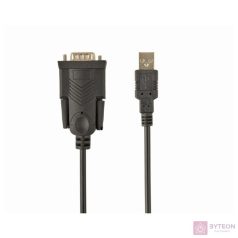   Gembird UAS-DB9M-02 soros kábel Fekete 1,5 M USB A típus DB-9
