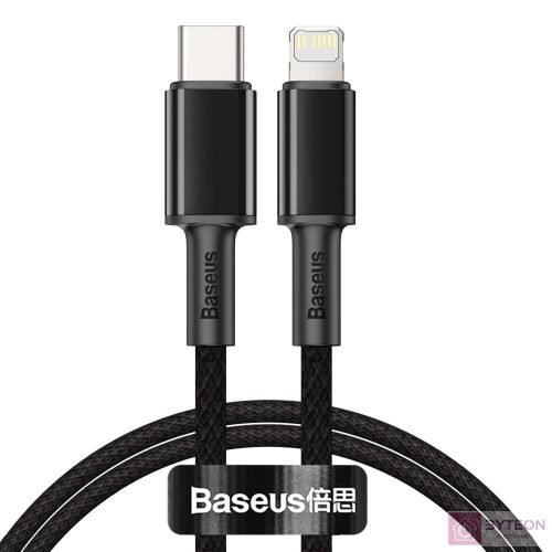 Baseus CATLGD-01 USB kábel 1 M USB C Lightning Fekete