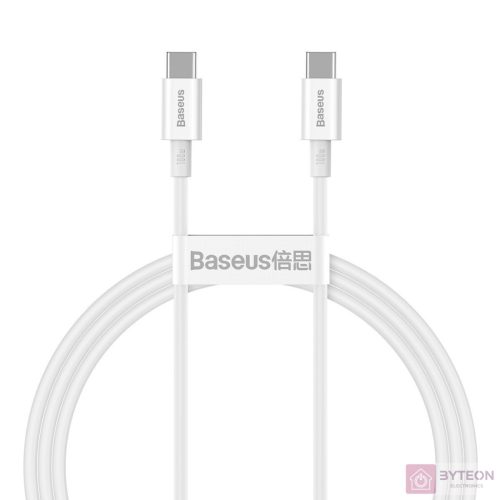 Baseus Superior USB kábel 1 M USB 2.0 USB C Fehér