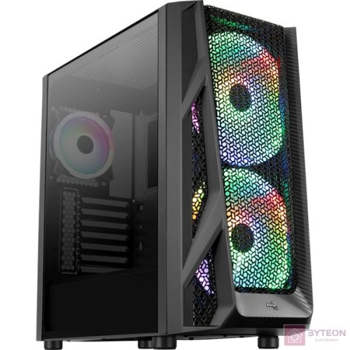 AeroCool AirHawk Duo ARGB (Ablakos) - Fekete