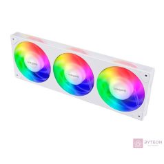   Akasa Vegas A36 Trio ARGB 3x120mm hűtő ventilátor panel - Fehér