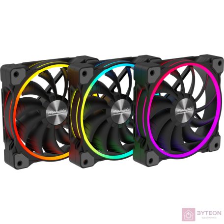 Alpenföhn Wing Boost 3 ARGB 120mm [3-Pack, Remote control] - Fekete