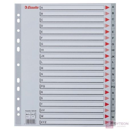 Regiszter ESSELTE műanyag A/4 maxi A-Z
