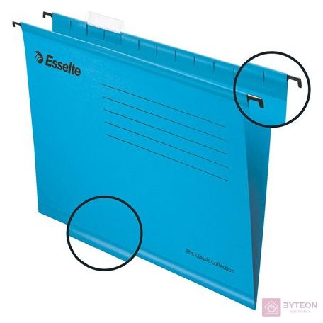 Függőmappa ESSELTE Classic A/4 újrahasznosított karton kék 25 db/doboz