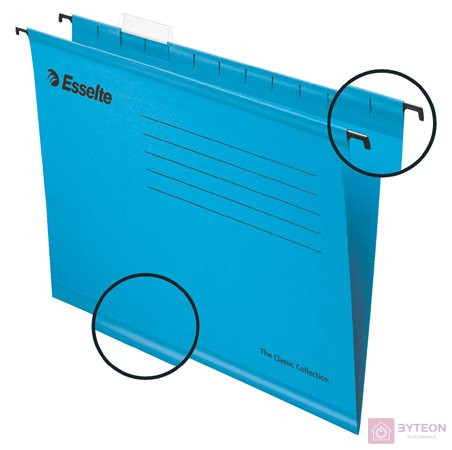 Függőmappa ESSELTE Classic A/4 újrahasznosított karton kék 25 db/doboz