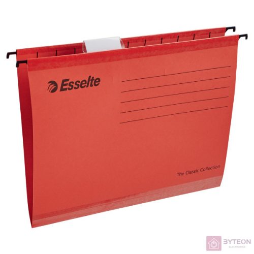 Függőmappa ESSELTE Classic A/4 újrahasznosított karton piros 25 db/doboz