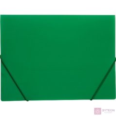 Gumis mappa A/4 műanyag zöld