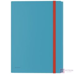   Gumis mappa LEITZ Cosy A/4 műanyag extra belső zsebes nyugodtkék