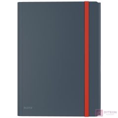   Gumis mappa LEITZ Cosy A/4 műanyag extra belső zsebes bársonyszürke