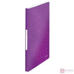 Iratvédő mappa LEITZ Wow A/4 40 tasakos lila
