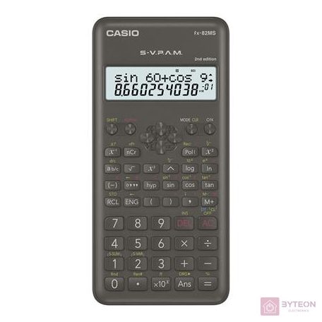 Számológép tudományos CASIO FX-82MS2E 240 funkciós2 soros 10+2 digit