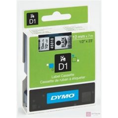 Feliratozó szalag DYMO D1 45017 12mmx7m piroson fekete