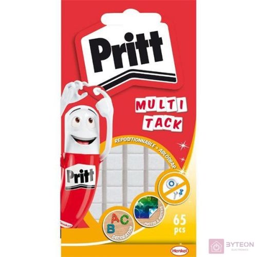 Gyurmaragasztó HENKEL Pritt Multi Tack fehér 65 kocka/csomag